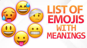 meanings of all emojis smileys and