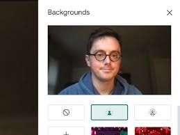 to blur your background in google meet
