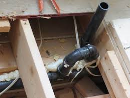 I've had plumbing subs do it for me, but haven't paid attention, other than to notice the noise from a rotary hammer with chisel, busting out the area to make fixes or enlarge the. Bathtub Rough In Tub Drain P Trap Secondary Drain Line Terry Love Plumbing Advice Remodel Diy Professional Forum