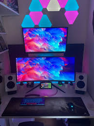 My setup for school/gaming, a desk big enough to do work and eat. 26 Best Gaming Setups Of 2020 With Prices Owners Tips Full Component Lists Hq Pictures