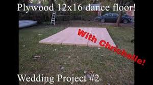 homemade plywood modular dance floor
