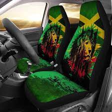 Jamaica Jamaican Lion Car Seat Covers