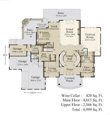 modern french country house plan