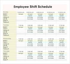 Schedule Builder Template Work Schedule Maker Excel Employee Shift