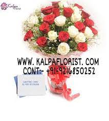 red n white roses florist near me