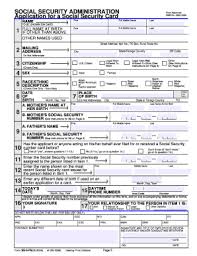 However, failing to provide all or part of the information may prevent us from assigning you a social security number (ssn) and issuing you a new or replacement social security card. 12 Printable Application For A Social Security Card Forms And Templates Fillable Samples In Pdf Word To Download Pdffiller