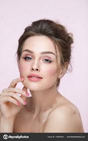 beauty makeup closeup female with
