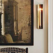 Brass Plated Candle Sconce Long