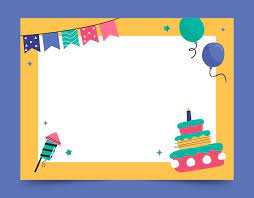 kids birthday frame images free