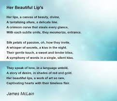 her beautiful lip s poem by james mclain