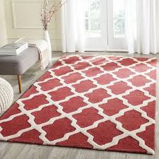 red woolen flor carpet rectengle kiuh12