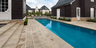 Swimming Pool With Concrete Pavers