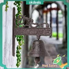 Okdeals Cast Iron Wall Hanging Bell