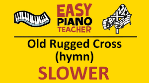 easy piano old rugged cross keyboard