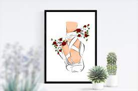 Wall Art Ballet Shoes Printable Art