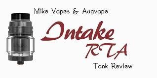 Augvape and mikevapes the intake rta, a 24mm, leak proof single coil atomizer with two tubes to direct the air from top to the bottom of the coils. Mike Vapes And Augvape Intake Rta Review By Smoketastic