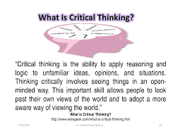 Interactive Critical Thinking Logic Model  Great for Designing    