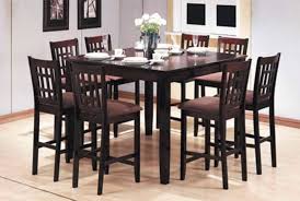 Set a smooth white block around four scandinavian chairs, with a handy table extension allowing two more. 8 Seat Pub Table Pc Pub Style Dining Set Table 8 Chairs Sale Ends Oct 24 For Sale Dining Room Sets Dining Room Design Dining Room Table