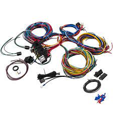 Details about vl wiring harness with extra wire from other kit as well see original listing. 21 Circuit Wiring Harness Street Rod Hot Rod Universal Wire Kit 21 Fuse 12v For Chevy Mopar Ford Universal Extra Wire Aliexpress