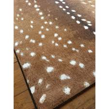 spotted hide cabin rug deer rug