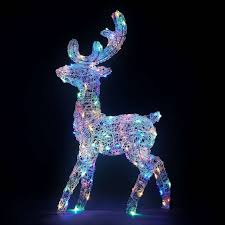 Acrylic Led Reindeer Multicolour 3d