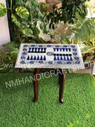 lapis lazuli backgammon set marble