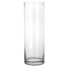 Cylinder Vases Clear Glass Set Of 3