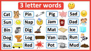 3 letter words list phonics lesson