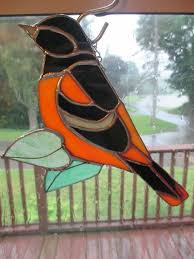 Stained Glass Baltimore Oriole