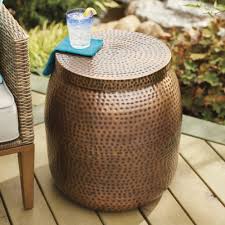 storage side table outdoor antique