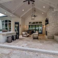 Covered Patio Vaulted Ceiling Design Ideas