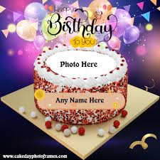 free happy birthday cake with name and