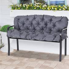 Outsunny 2 Seater Grey Patio Bench