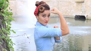 rosie the riveter halloween hair tutorial