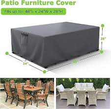 Waterproof Rectangular Patio Furniture