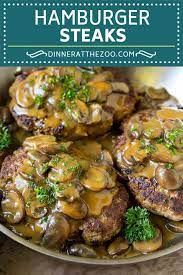 Different types of sauces for hamburg. Hamburger Steak With Mushroom Gravy Dinner At The Zoo