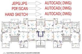 design drawing floor plan on autocad 2d