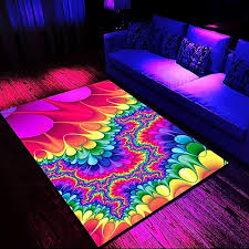blacklight printed carpet uv reactive
