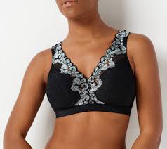 Breezies Wirefree Bralette With Lace Neckline Qvc Com