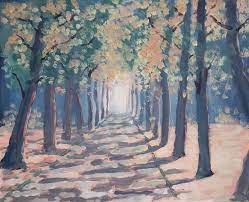 Tree Line Path To Nowhere Painting By