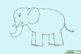 40 gambar sketsa gajah lucu gudangsket. 4 Cara Untuk Menggambar Gajah Wikihow