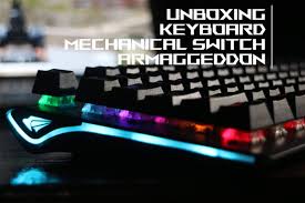 Yes, i'm back with the new tech vidya! Unboxing Keyboard Mechanical Murah Armaggeddon