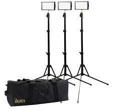 Ikan Iled 312 V2 Kit Iled312 V2 Kit 3 Point Led Light Kit With Bag And Stands Full Compass Systems