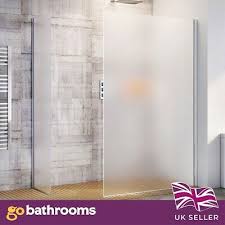 Frosted 1180mm Walk In Shower Screen