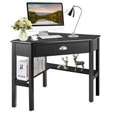 Inner drawer color may vary. Costway Corner Computer Desk Laptop Writing Table Wood Workstation Home Office Furniture Walmart Com Walmart Com
