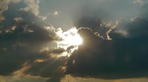 8k sunbeams through moving clouds