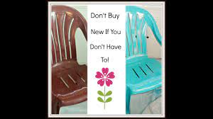 how to paint plastic lawn chairs