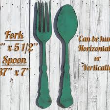 Large Fork And Spoon Large Spoon And