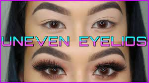 how i fix uneven eyelids with makeup