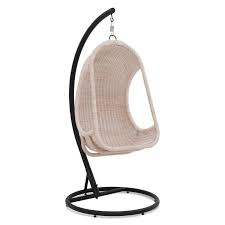 loris rattan swing chair with cushion